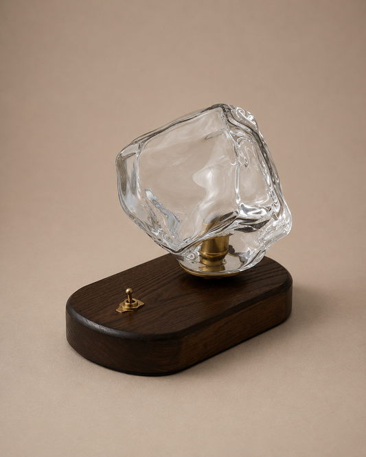 Ice Cube | Chic Retro Small Table Lamp for Bedroom and Desk Use