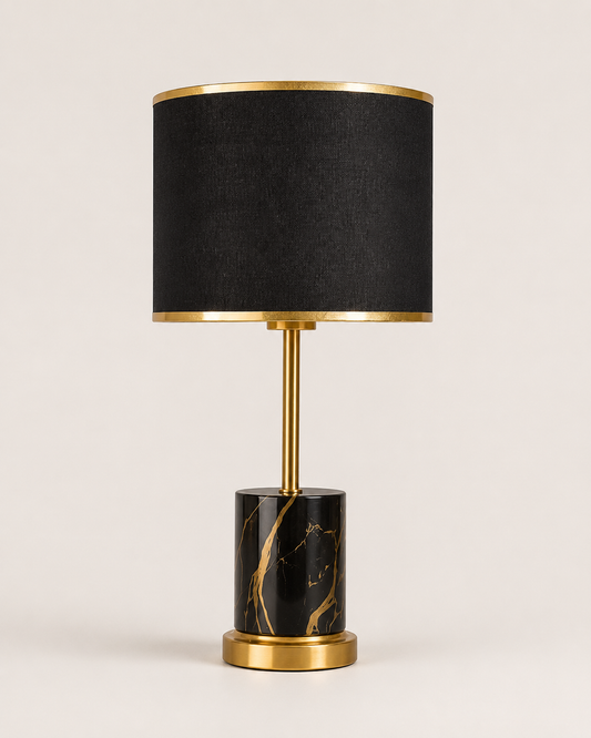 AuroraGold | Elegant Retro Nordic LED Table Lamp for Bedroom