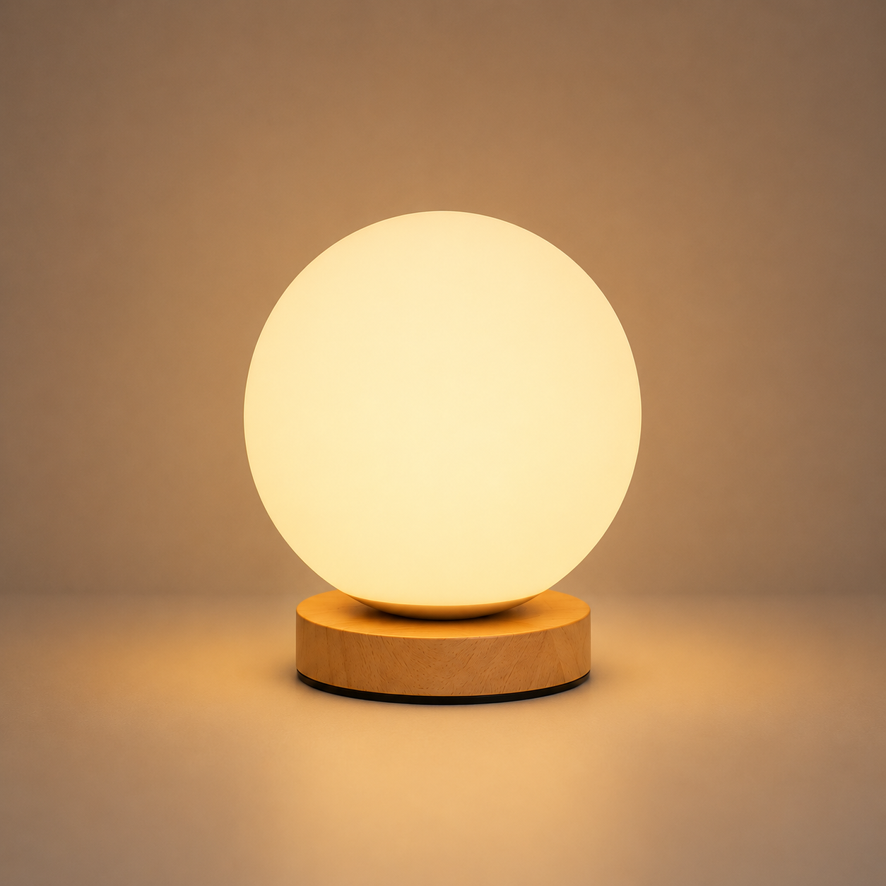 MuranoGlow | Elegant Vintage Glass Small Table Lamp with USB Power