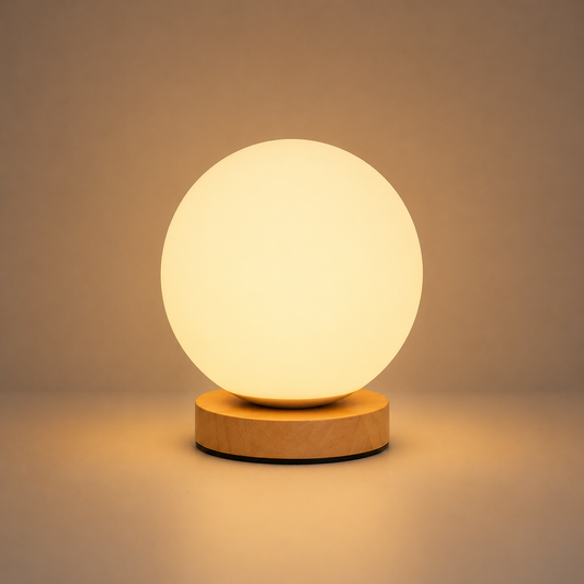 MuranoGlow | Elegant Vintage Glass Small Table Lamp with USB Power