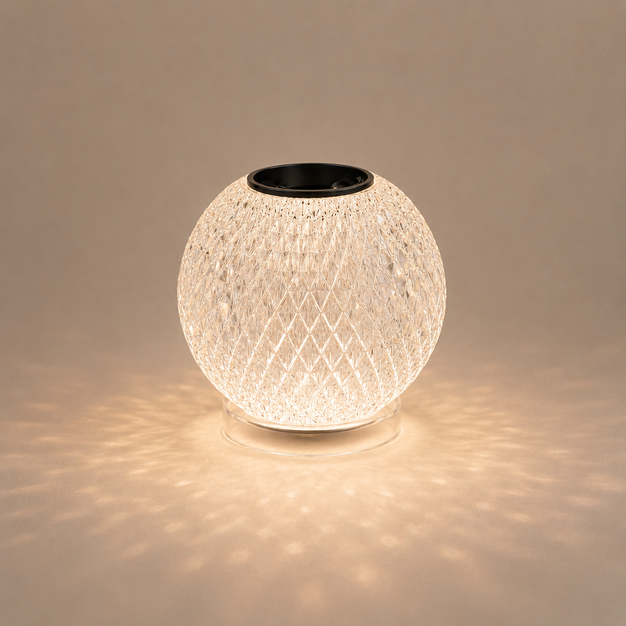 Crystal Globe | Elegant Touch Control Crystal Glass Bedside Night Light