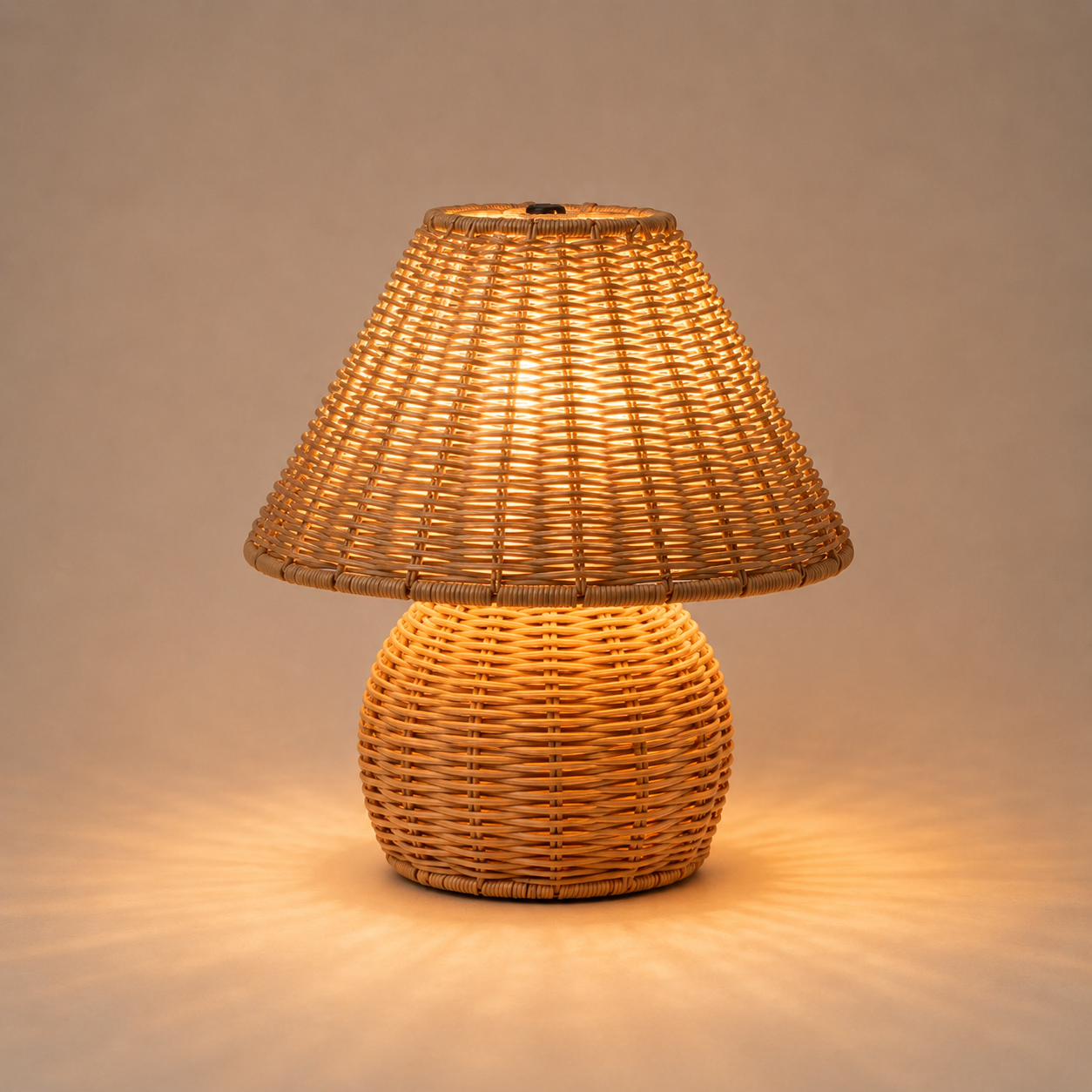 BambooShroom | Stylish Retro USB Table Lamp for Home and Office