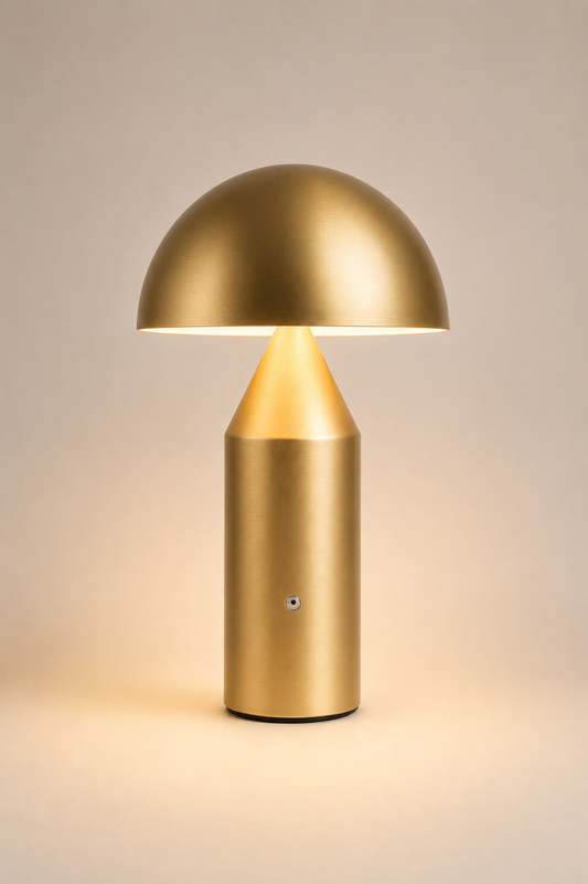 MetalShroom | Versatile Cordless Rechargeable Touch Dimmer Desk Lamp