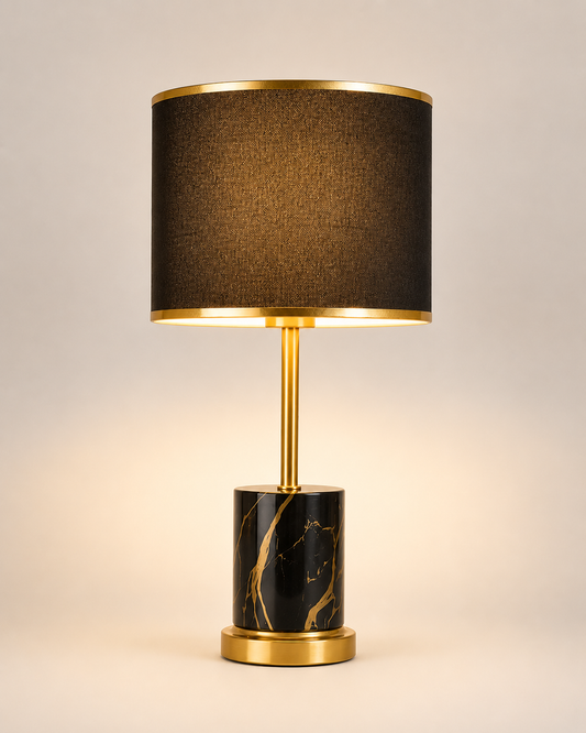 AuroraGold | Elegant Retro Nordic LED Table Lamp for Bedroom
