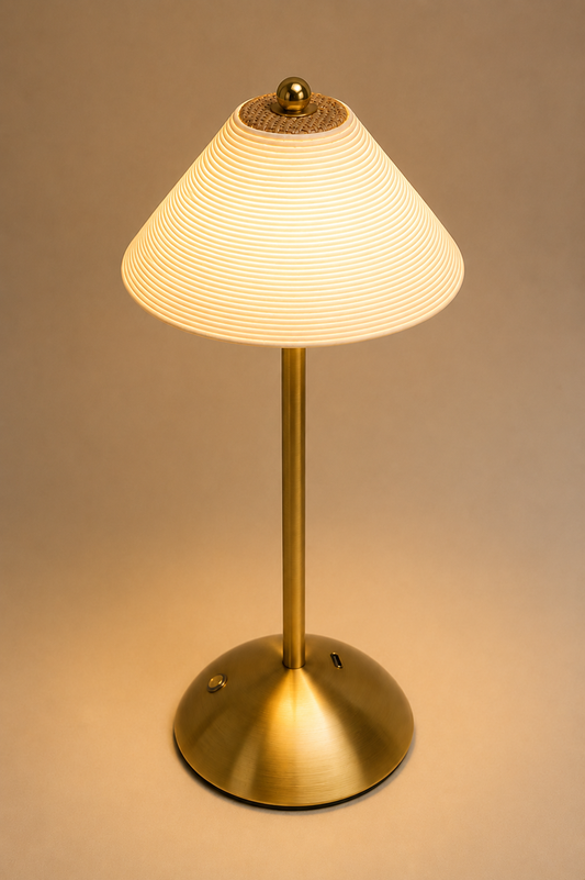 RopeLumen | Cozy Vintage Cordless Table Lamp with Adjustable Lighting