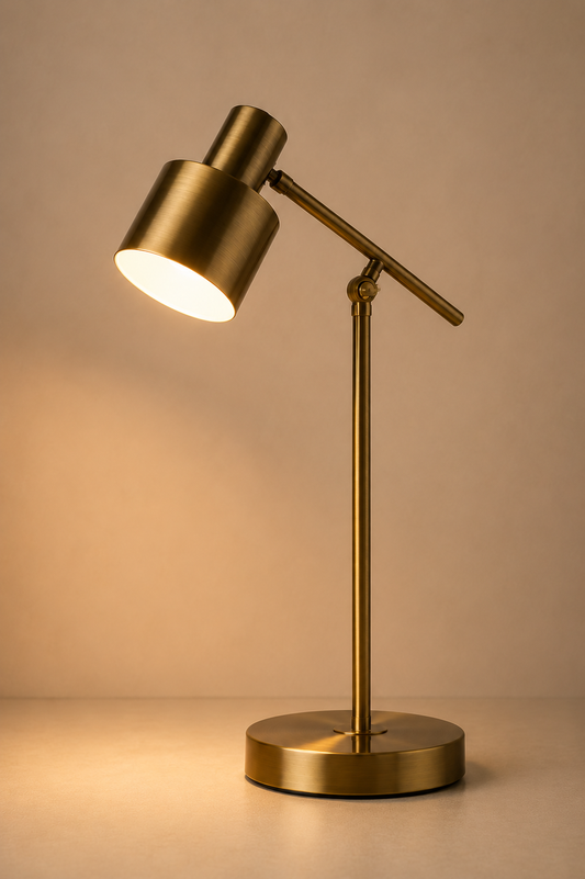 LuxeIron | Elegant Minimalist Small Table Lamp for Modern Bedrooms