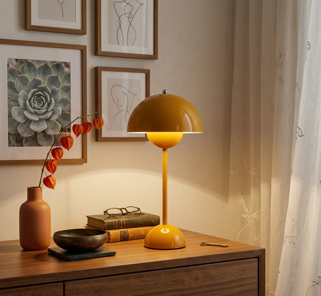 FungiGlow | Elegant Rechargeable LED Table Lamp for Modern Spaces