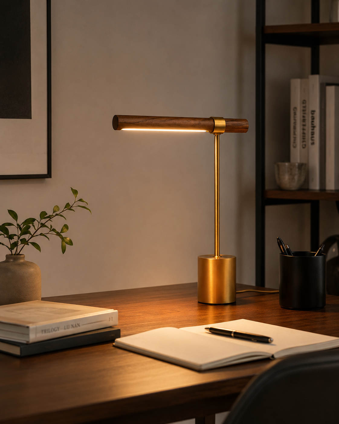 Ironwood | Stylish Adjustable Industrial Metal Desk Lamp with LED Lighting