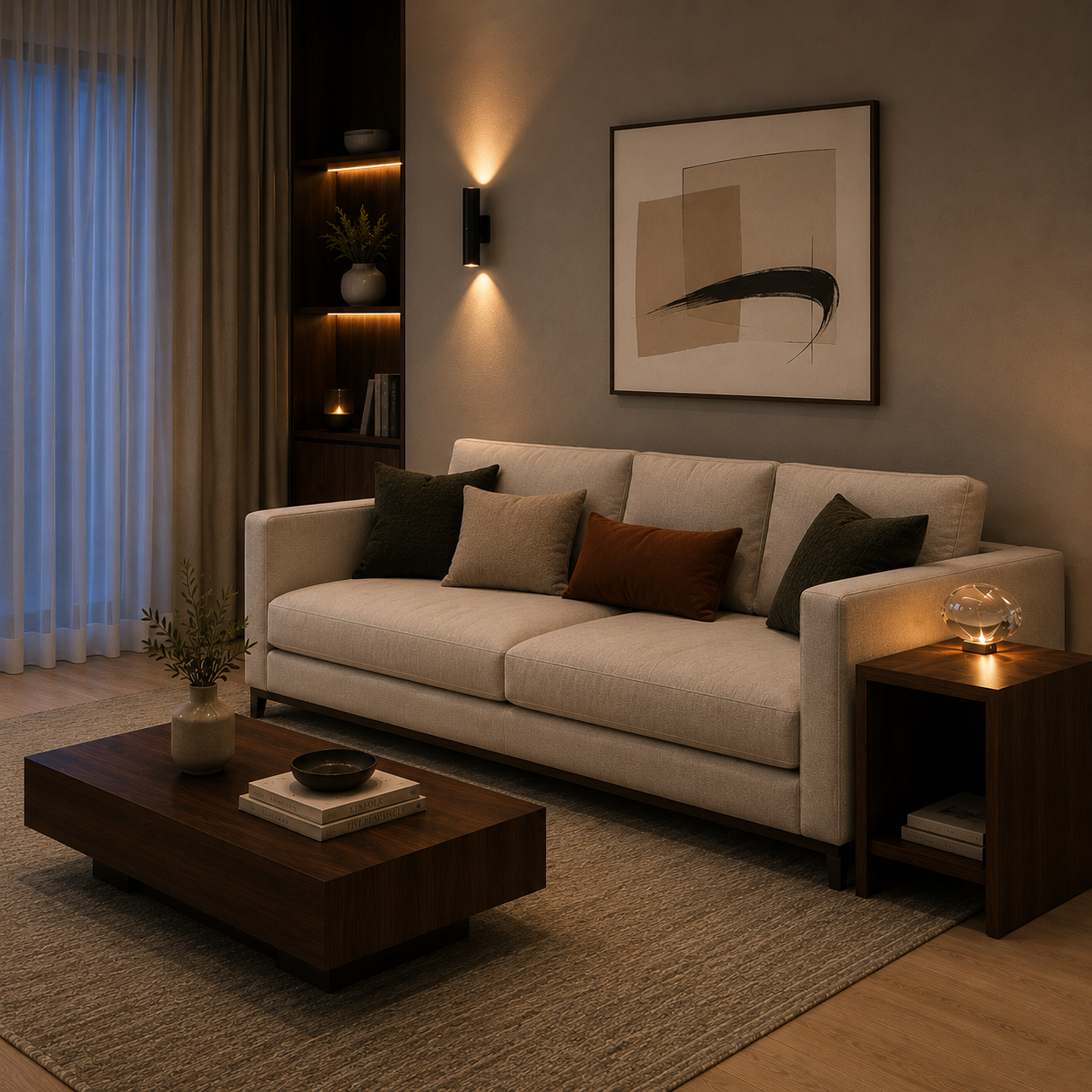 Eye of the Sky Modern Crystal LED Table Lamp | Elegant Night Light Projector