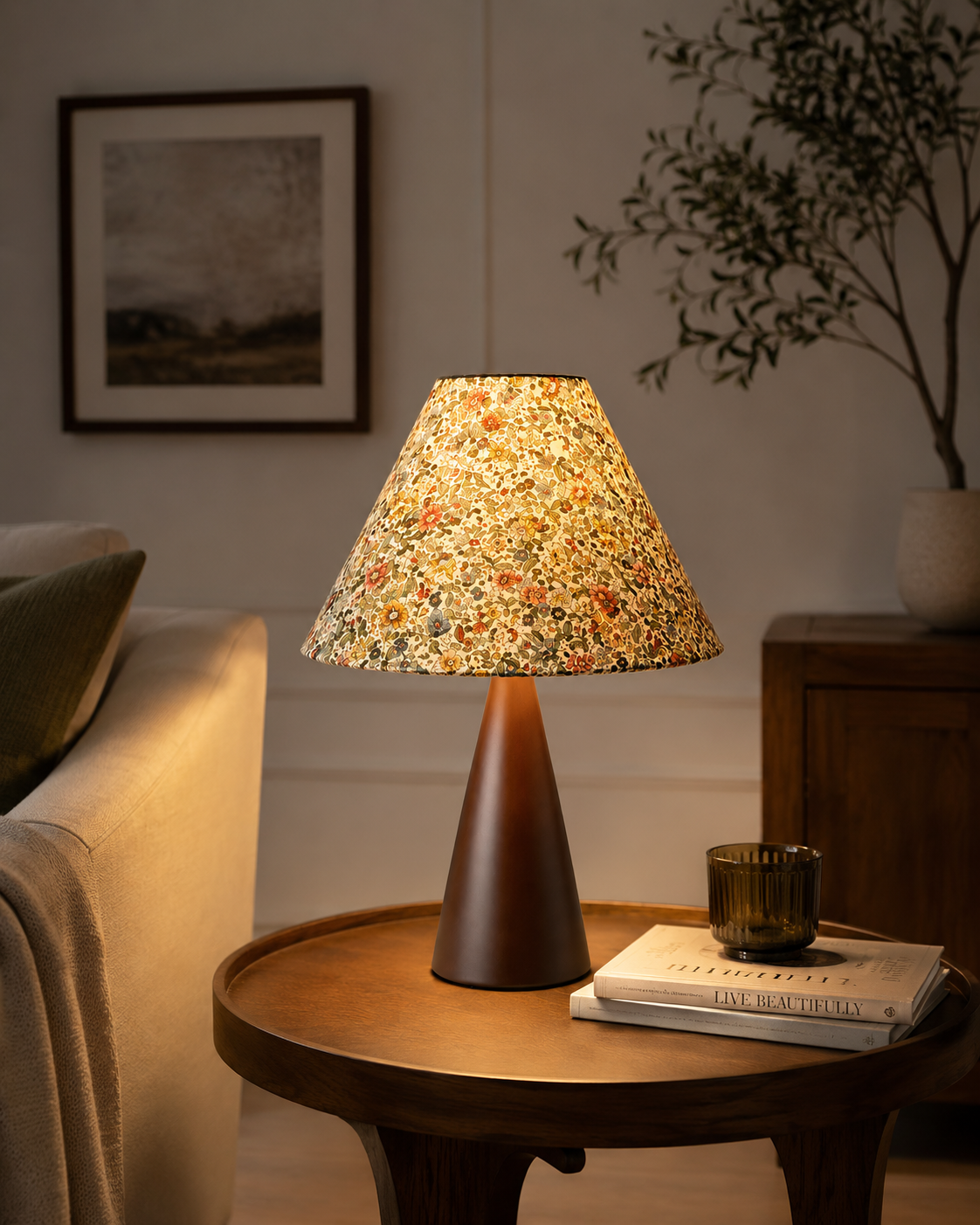 MeadowGlow | Elegant Retro Japanese-Style Solid Wood Desk Lamp