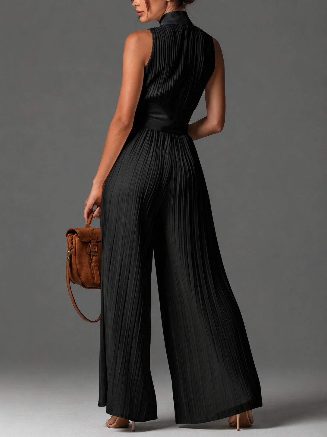 Valerie Elegant Pleated Jumpsuit