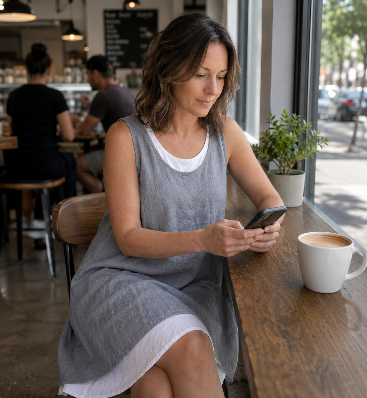 Claire | Layered Linen Summer Dress