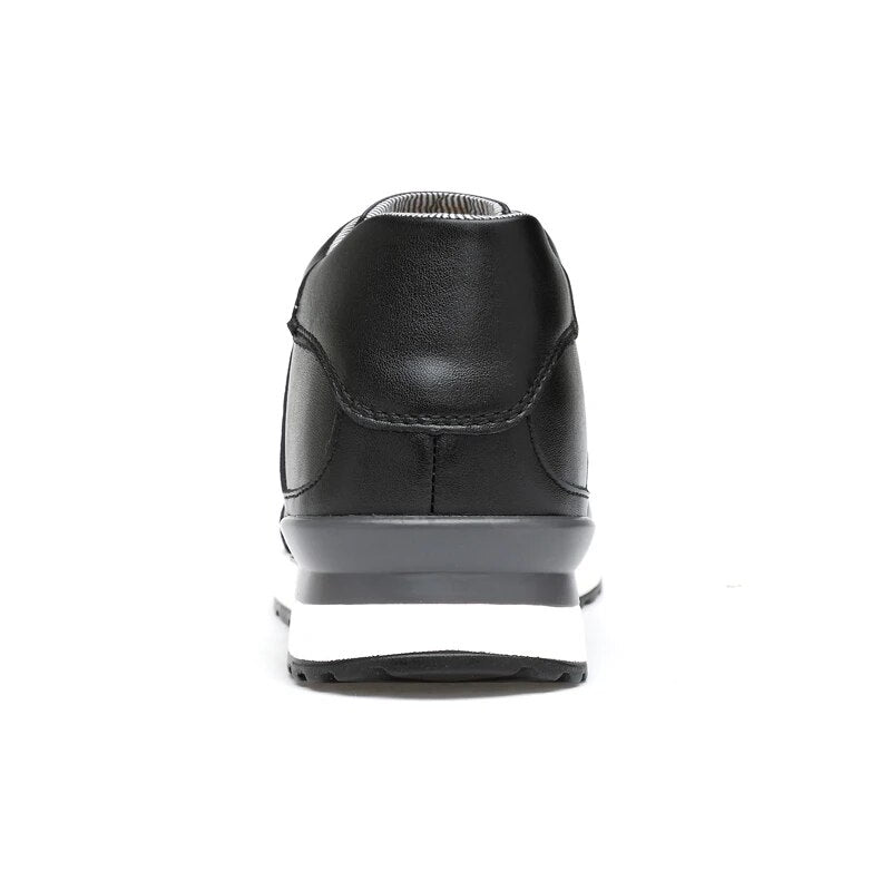 Leo | Covert Height-Boosting Leather Sneakers