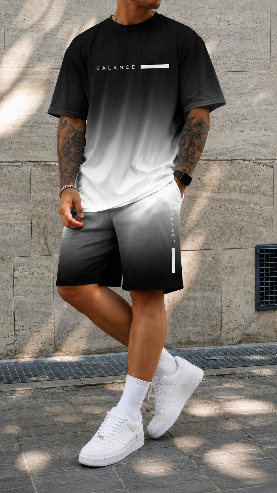 Keens | Gradient Shirt & Shorts Set