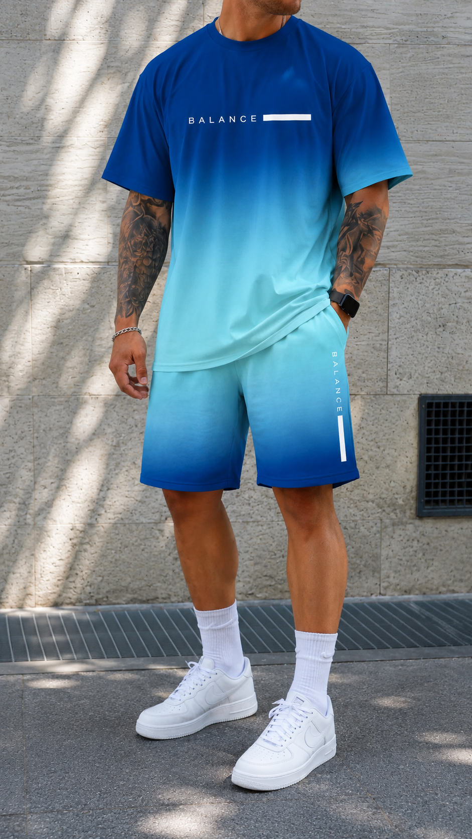 Keens | Gradient Shirt & Shorts Set