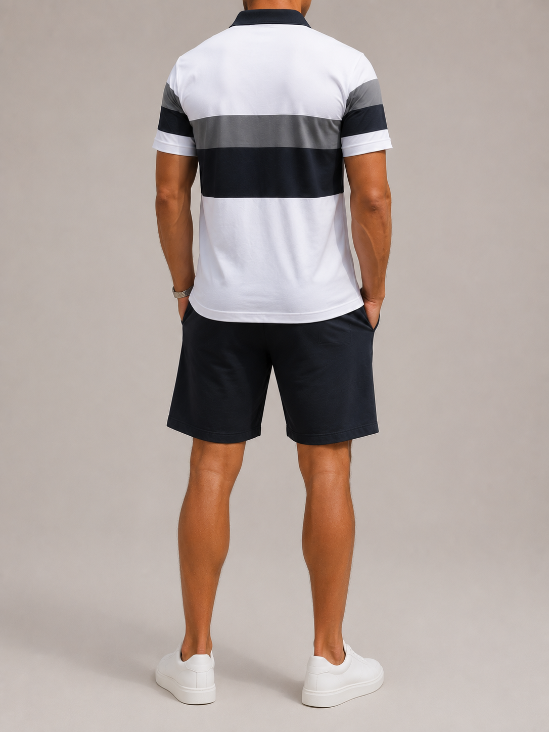 PARIS POLO SHIRT & SHORTS SET