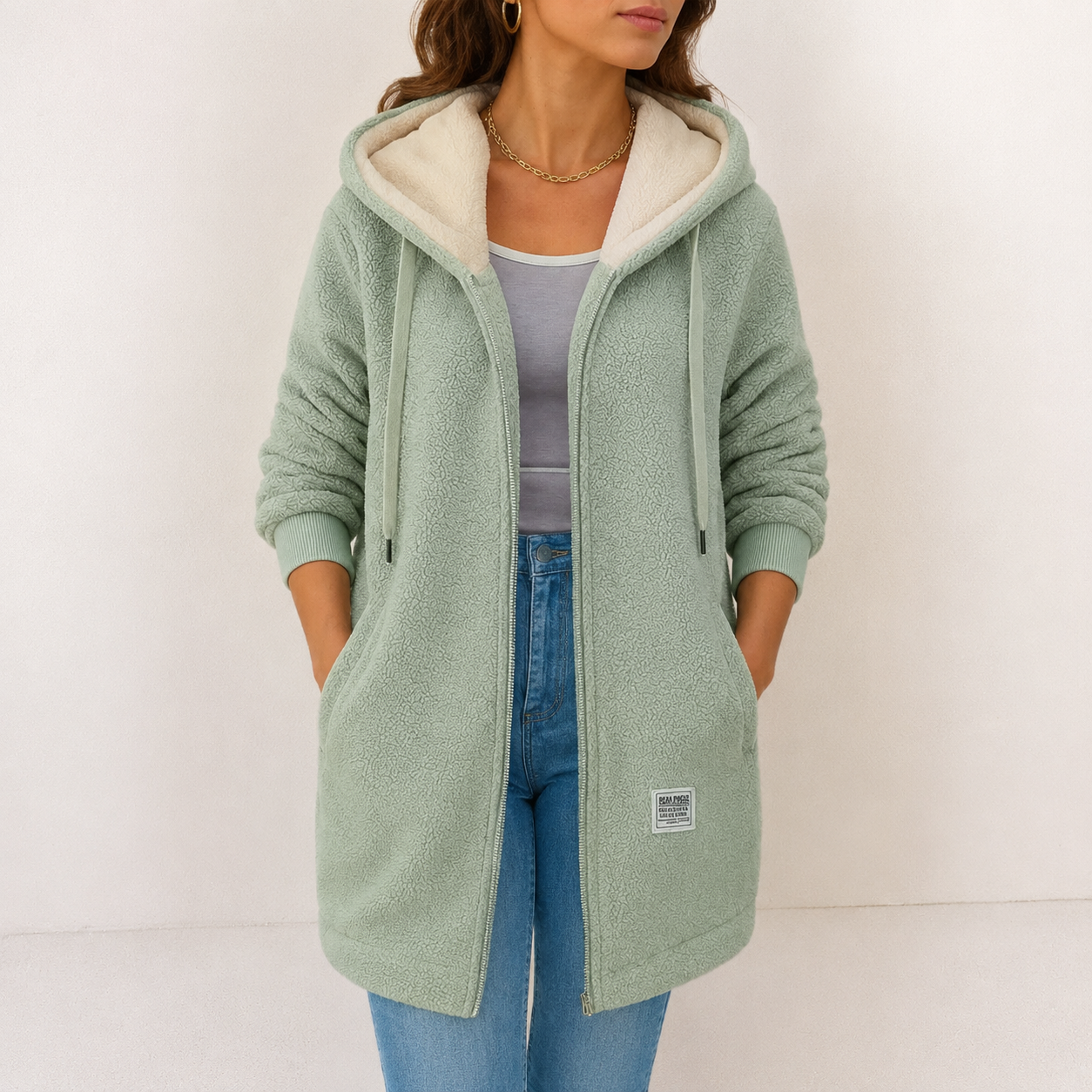Wendy | Cozy Fleece Hooded Jacket
