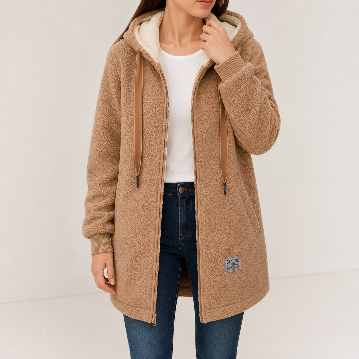 Wendy | Cozy Fleece Hooded Jacket