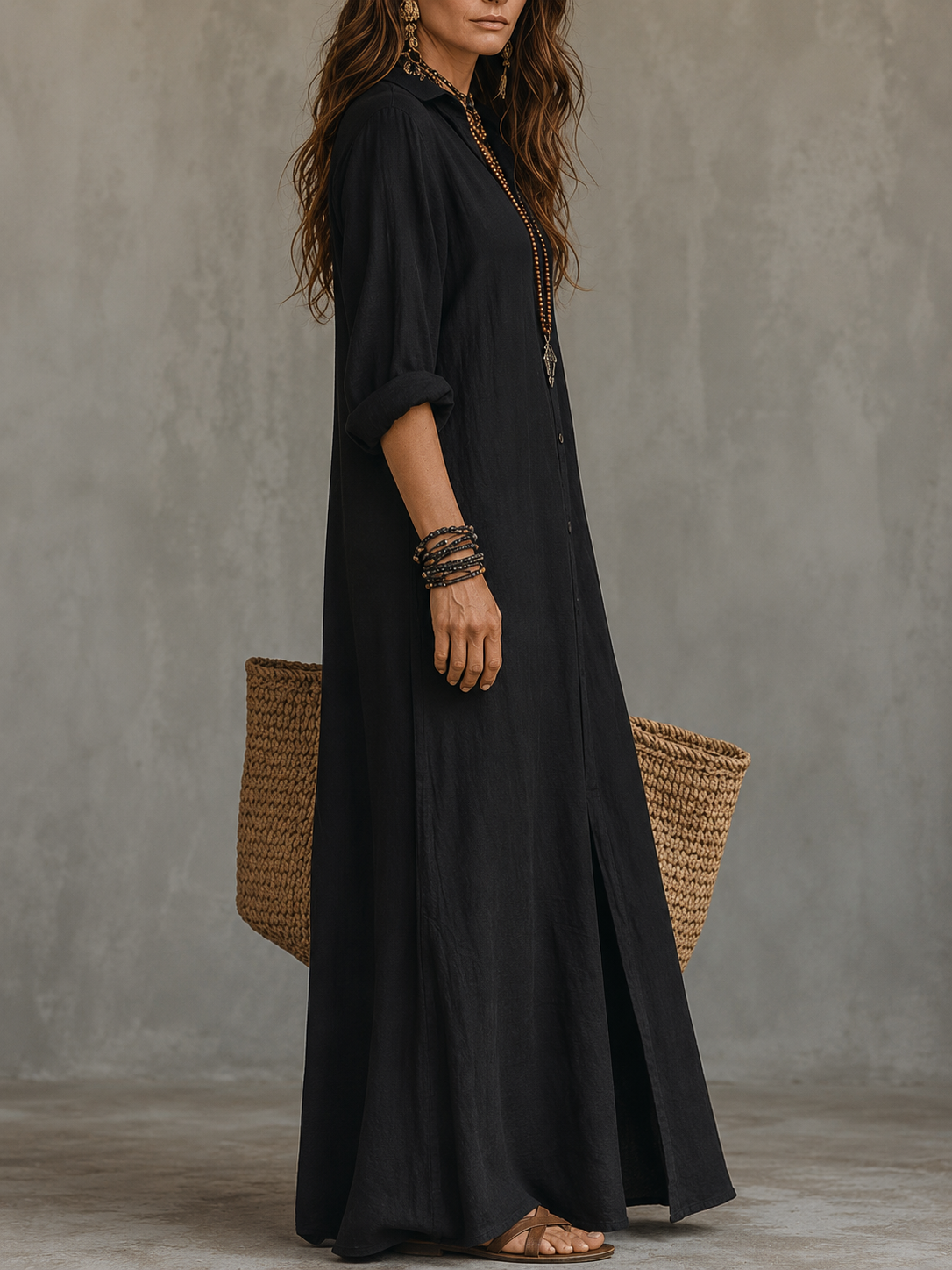 Willow | Relaxed Maxi Shirt Dress