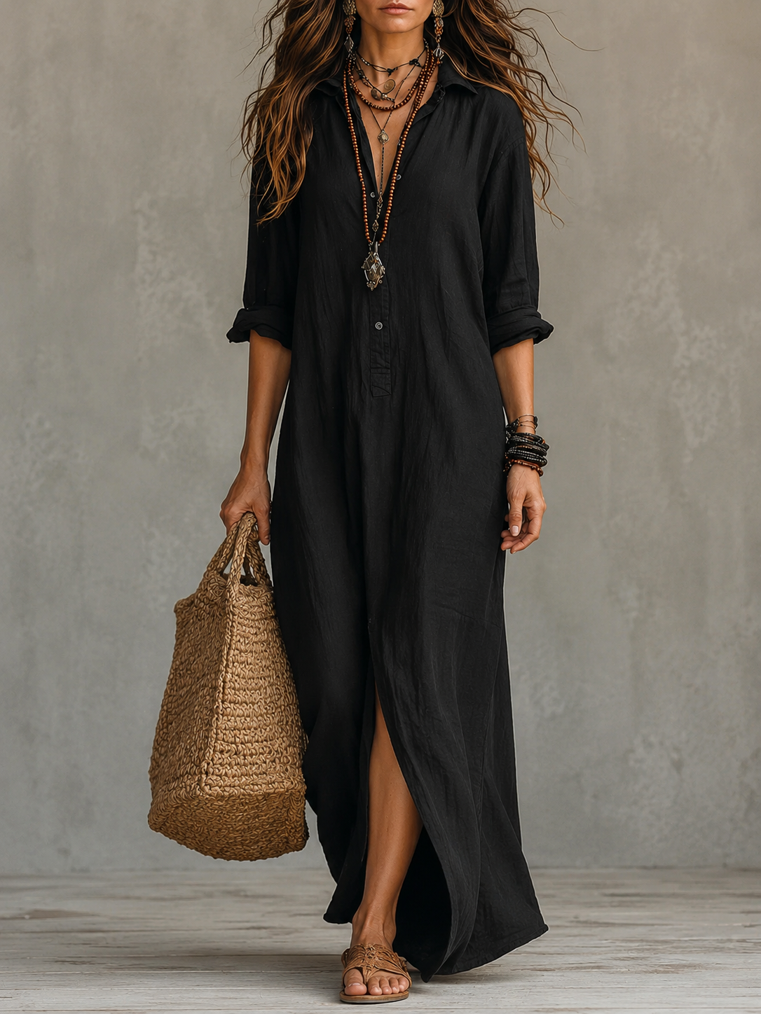 Willow | Relaxed Maxi Shirt Dress