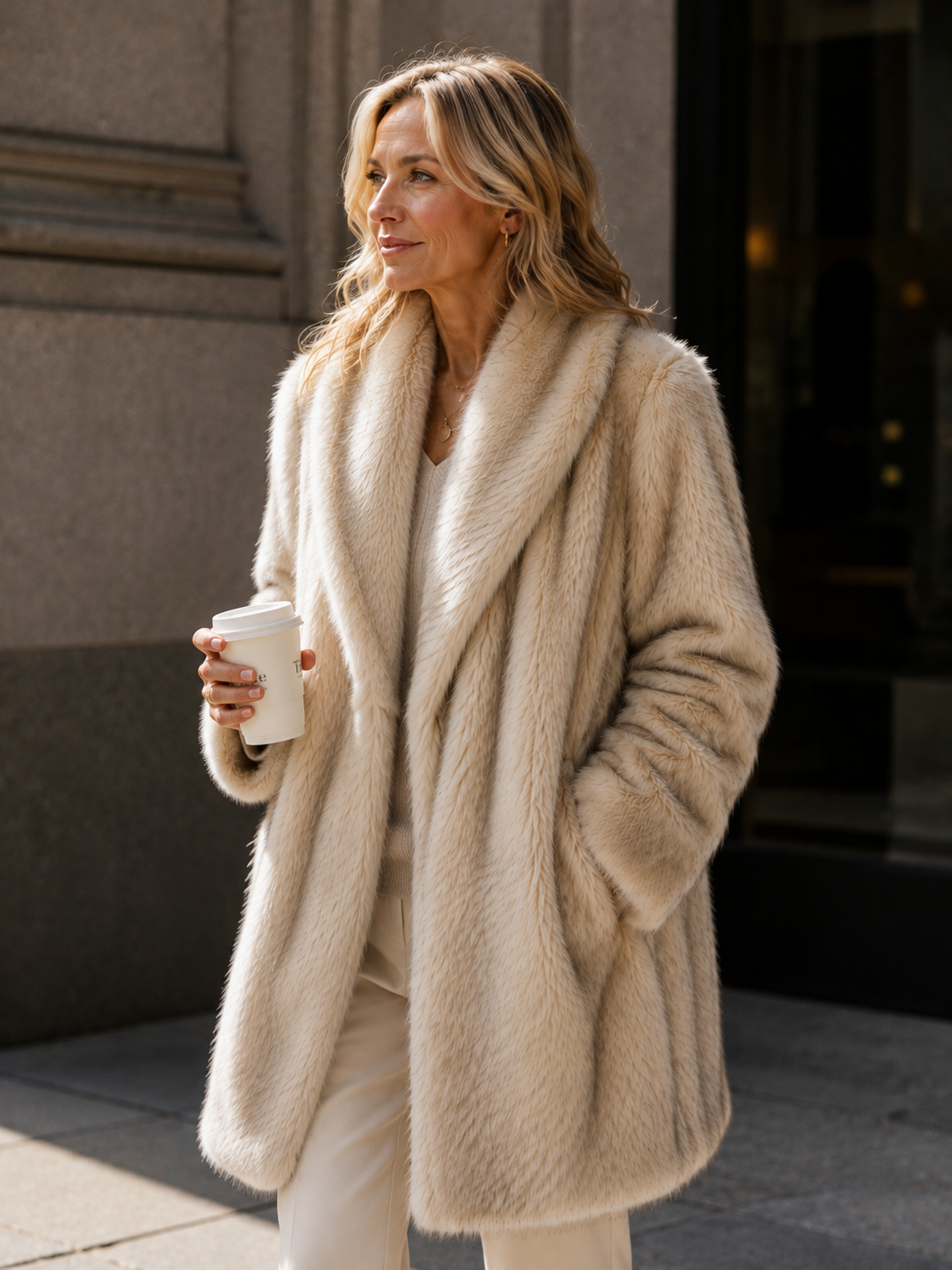 Adrienne | Plush Faux Fur Coat