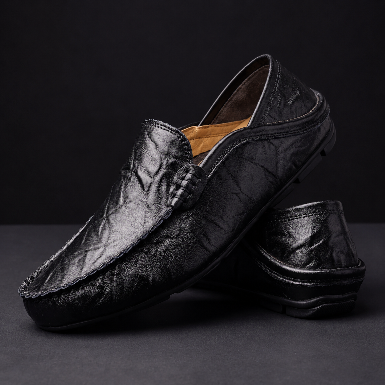 Bennett | Leather Slip-On Loafers