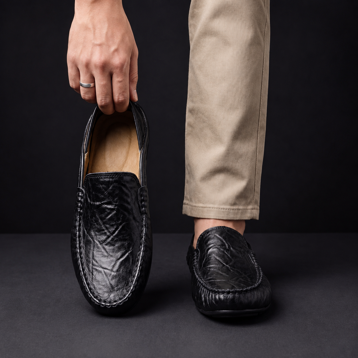 Bennett | Leather Slip-On Loafers
