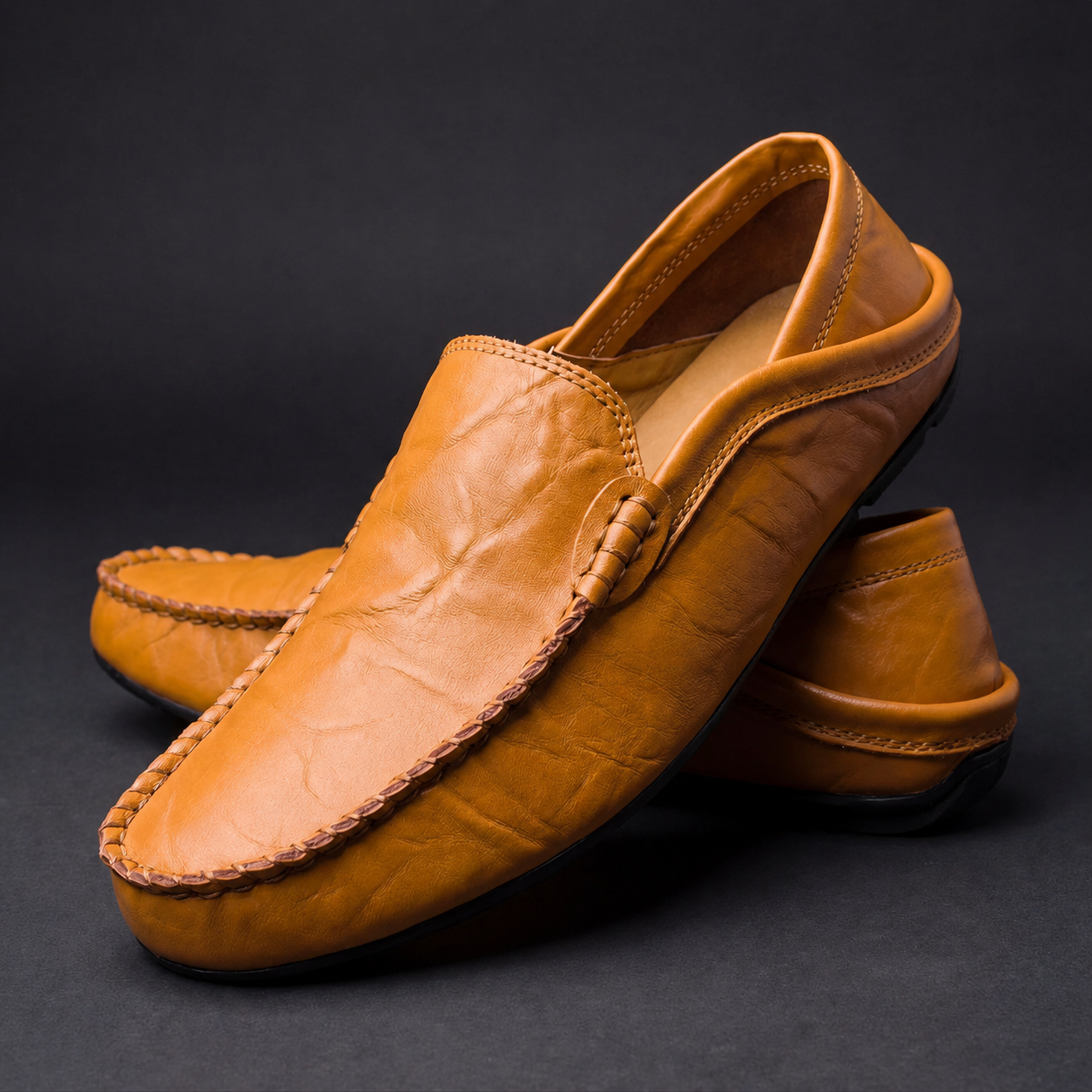 Bennett | Leather Slip-On Loafers