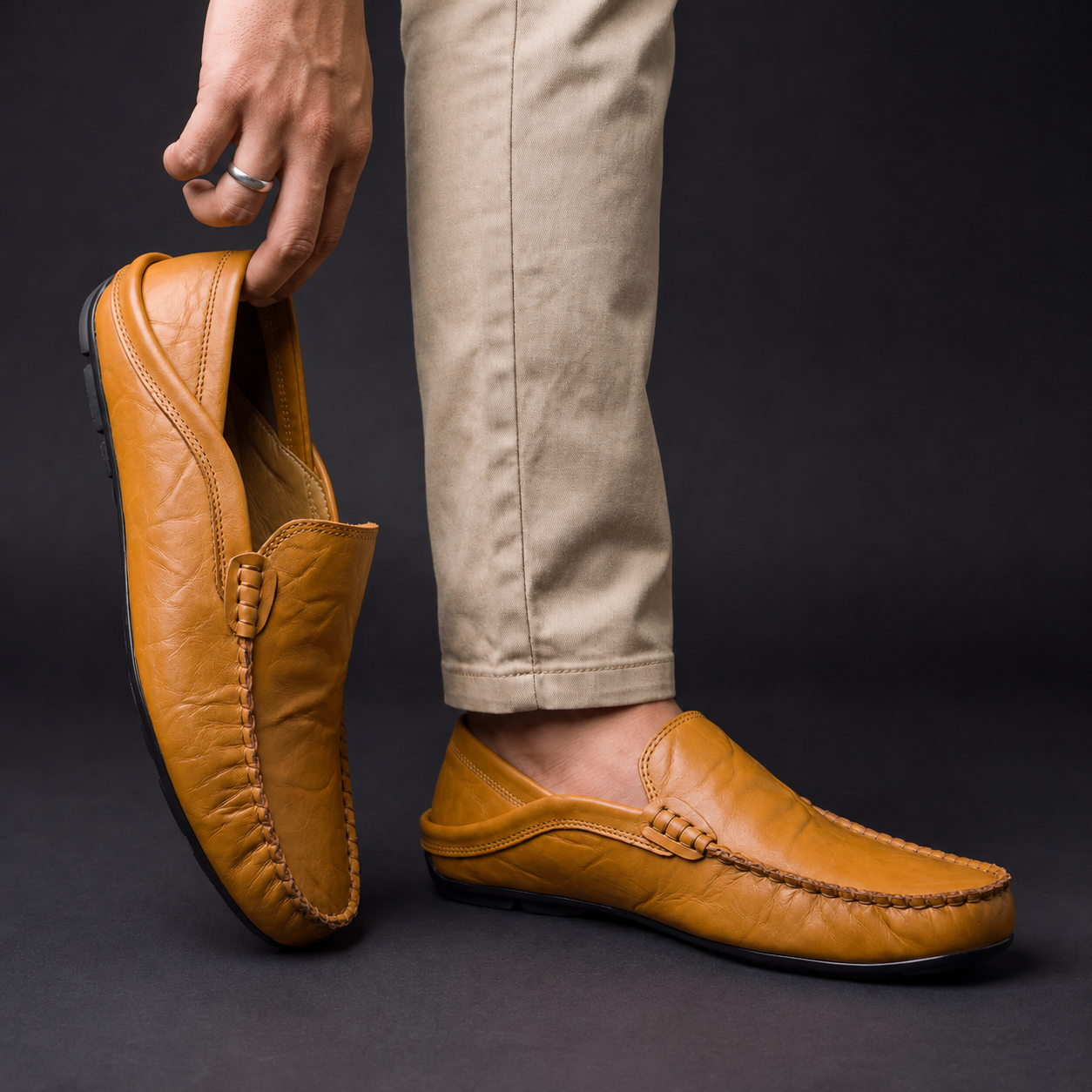 Bennett | Leather Slip-On Loafers