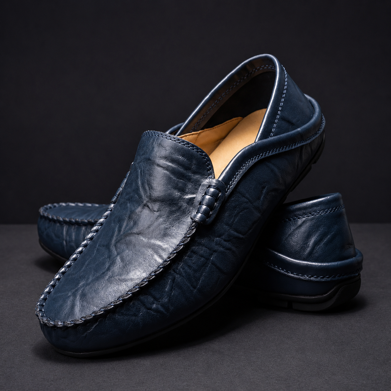 Bennett | Leather Slip-On Loafers