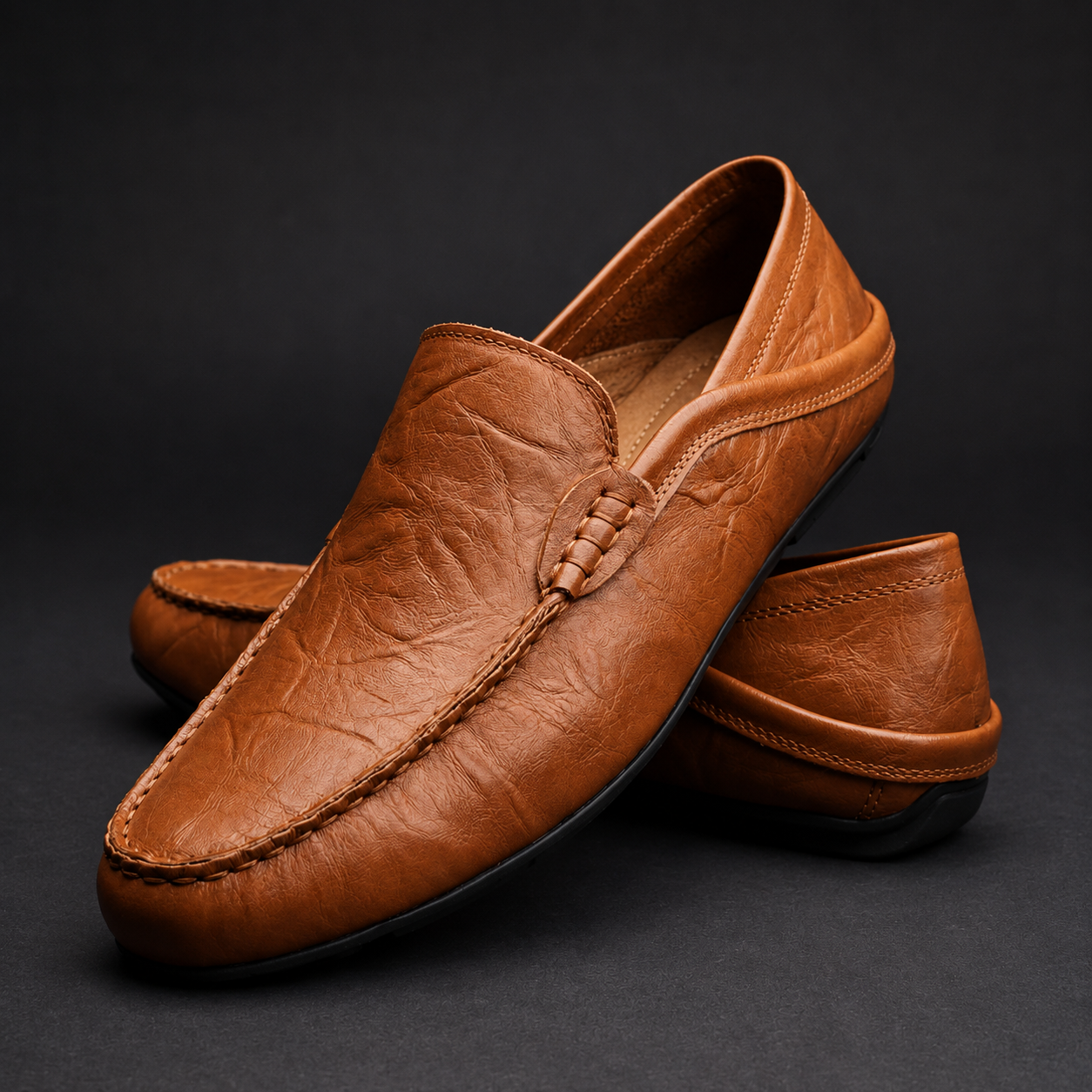 Bennett | Leather Slip-On Loafers