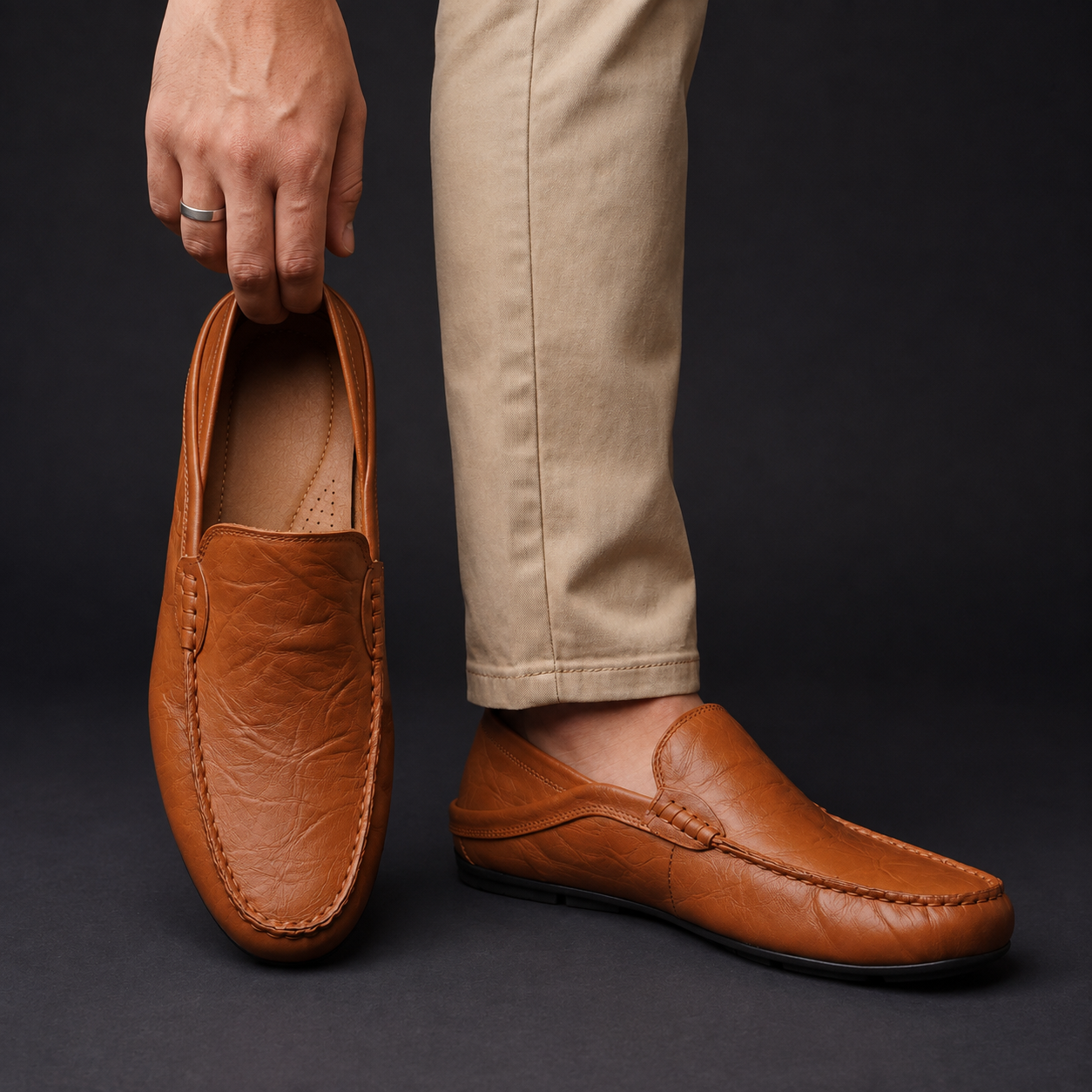 Bennett | Leather Slip-On Loafers