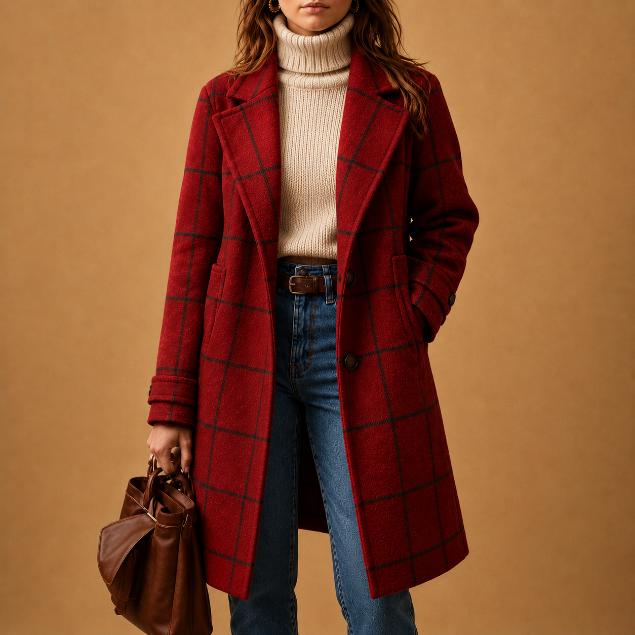 Bethany | Classic Checkered Coat