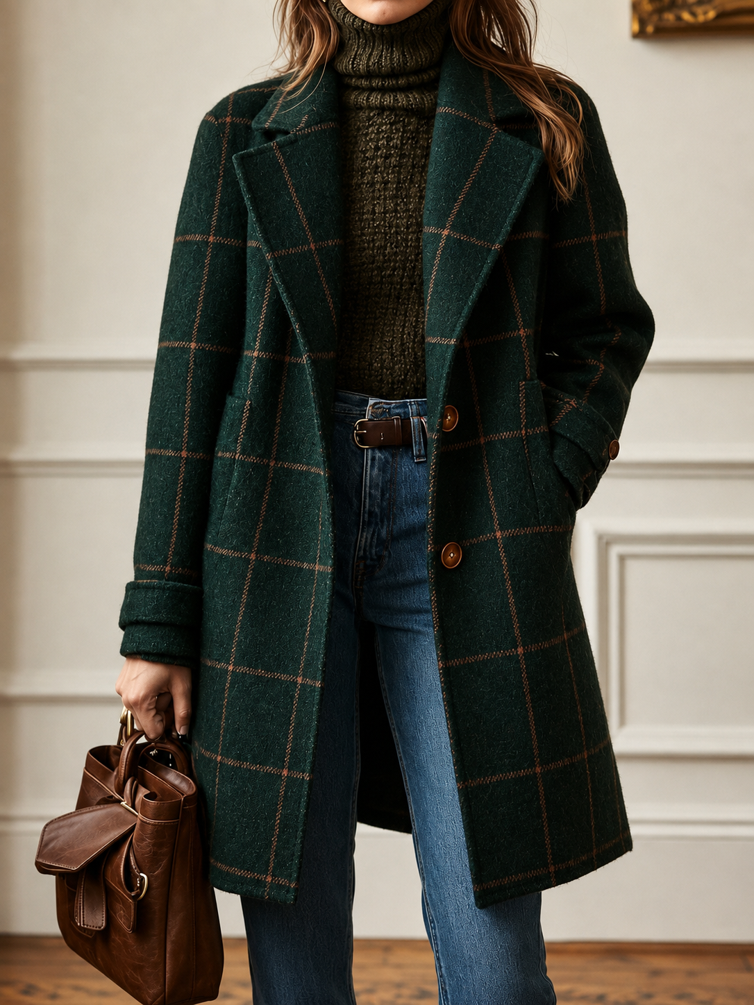 Bethany | Classic Checkered Coat