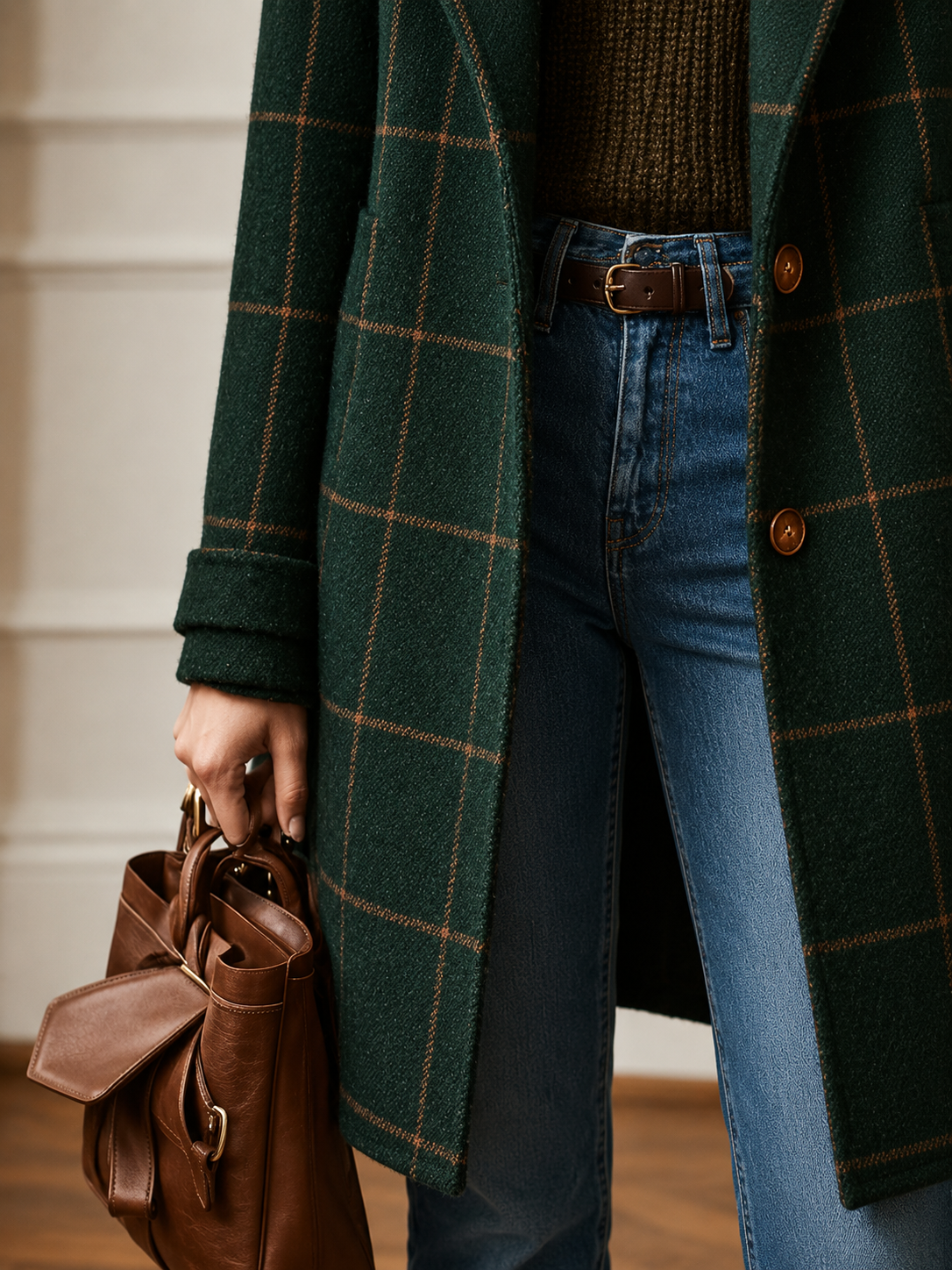 Bethany | Classic Checkered Coat