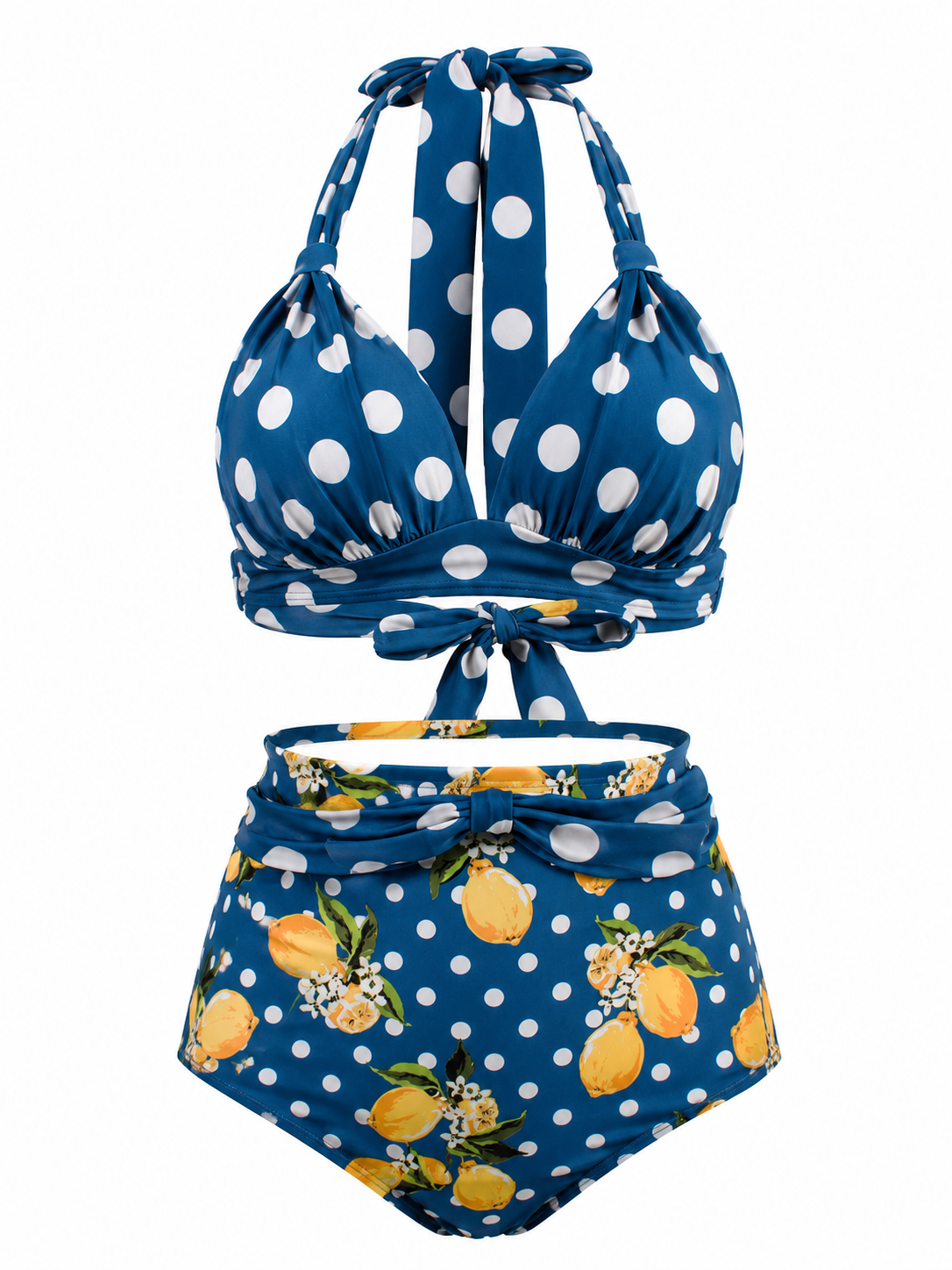 Camille High-Waisted Retro Bikini