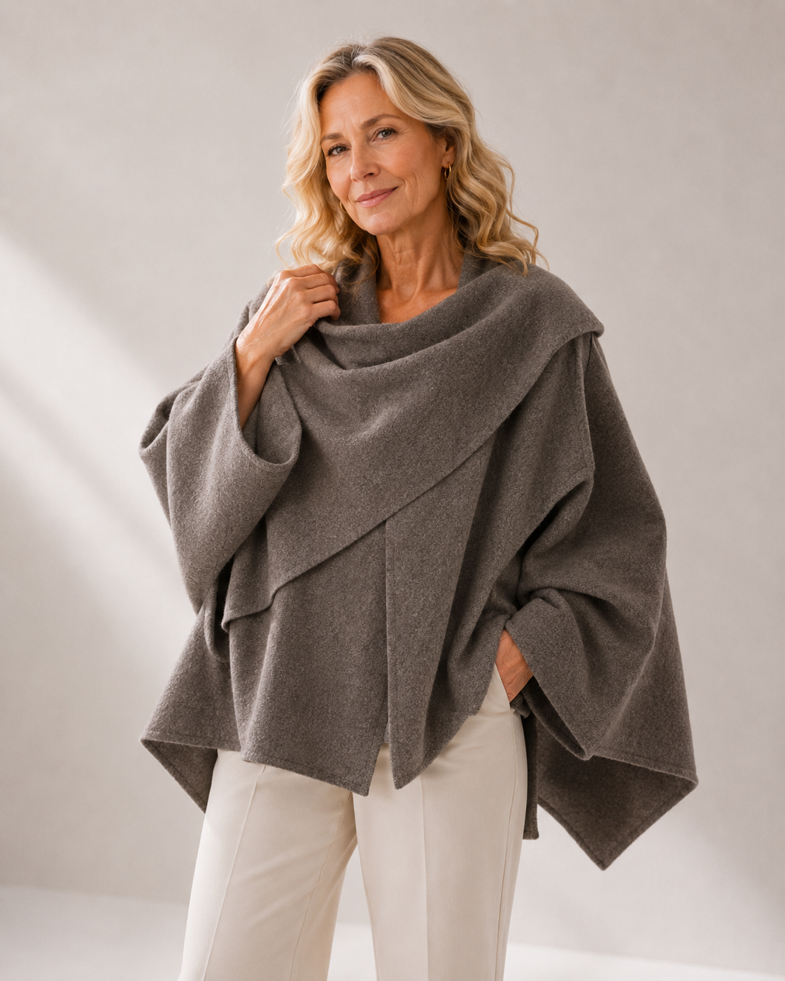 Carol | Shawl-Collar Knit Coat