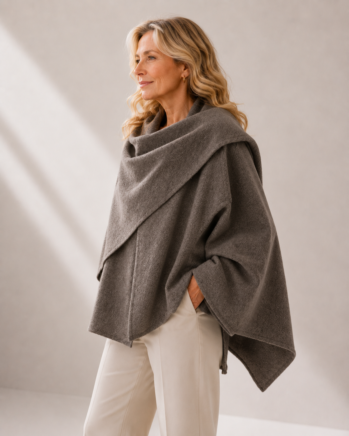 Carol | Shawl-Collar Knit Coat