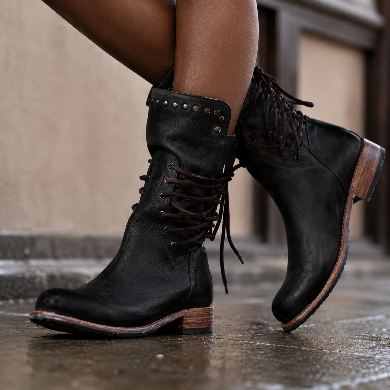 Cassidy™ | Vintage Lace-Up Boots