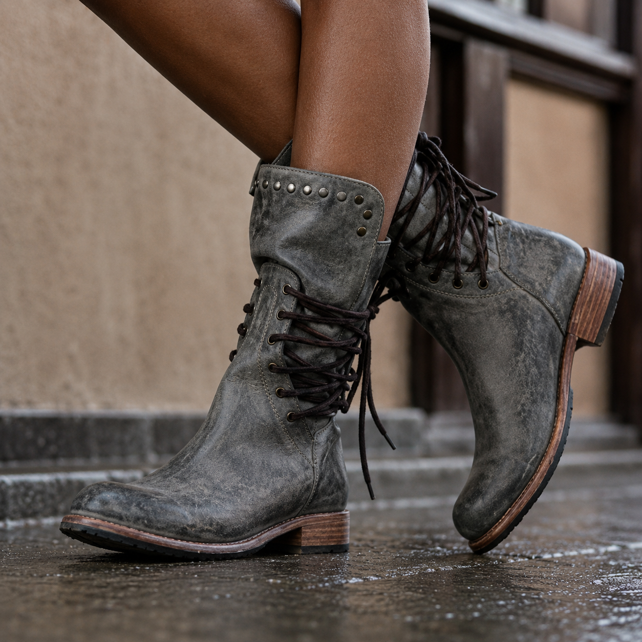 Cassidy™ | Vintage Lace-Up Boots