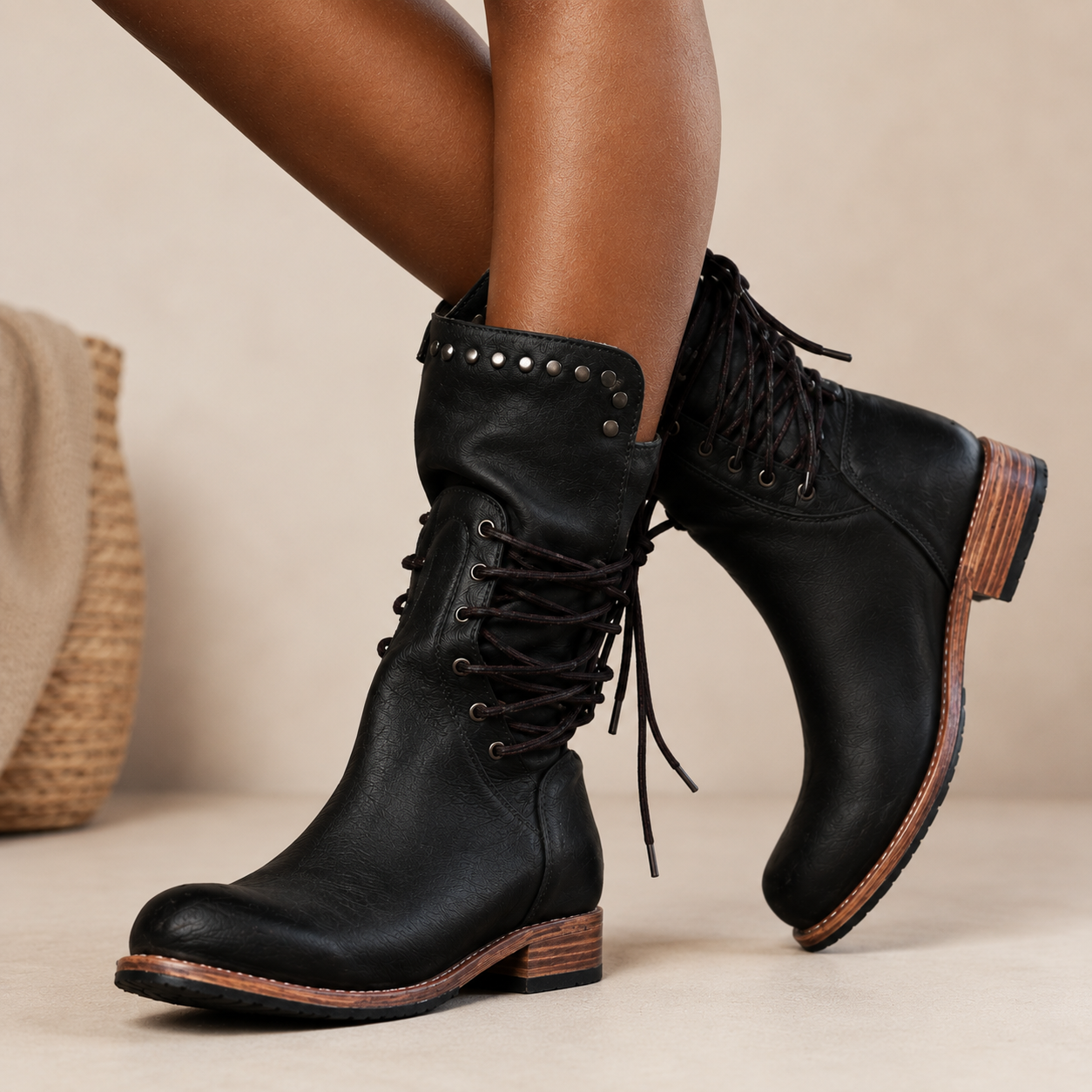 Cassidy™ | Vintage Lace-Up Boots