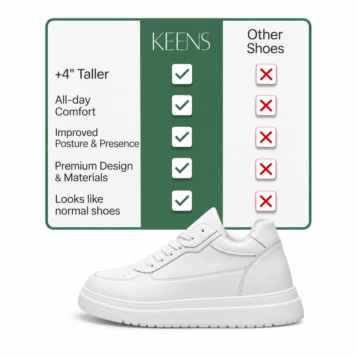 Carter | Covert Height-Boosting Sneakers