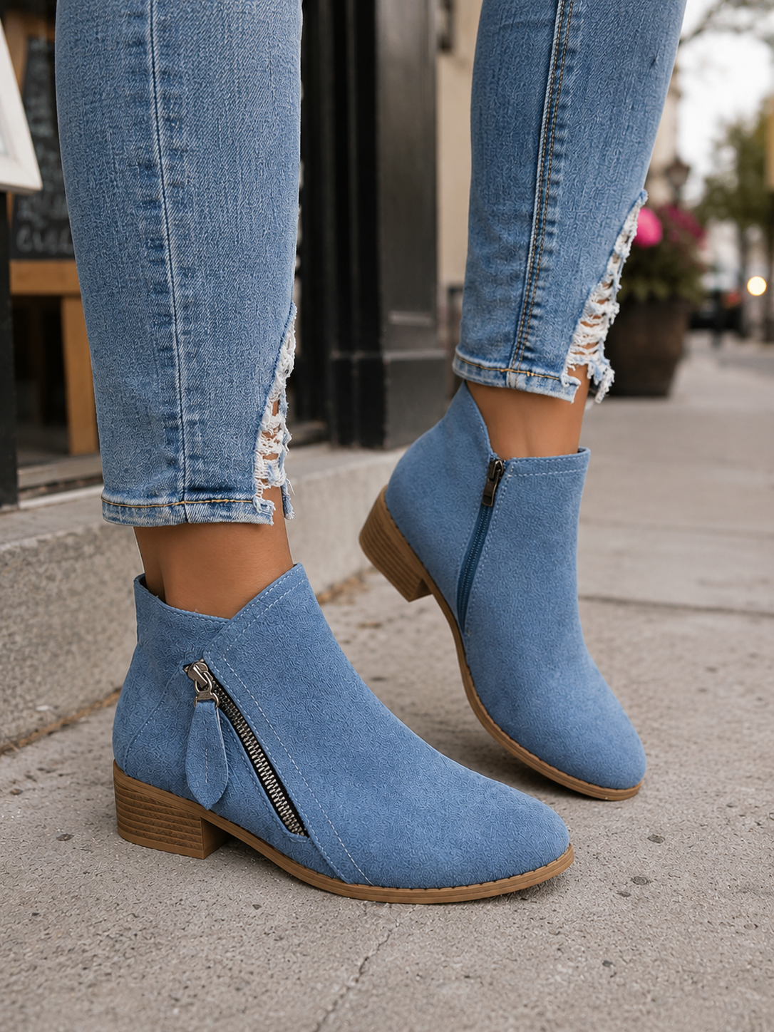 Colleen™ | Comfortable Zip Ankle Boots