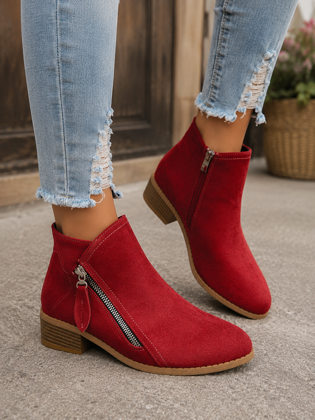 Colleen™ | Comfortable Zip Ankle Boots