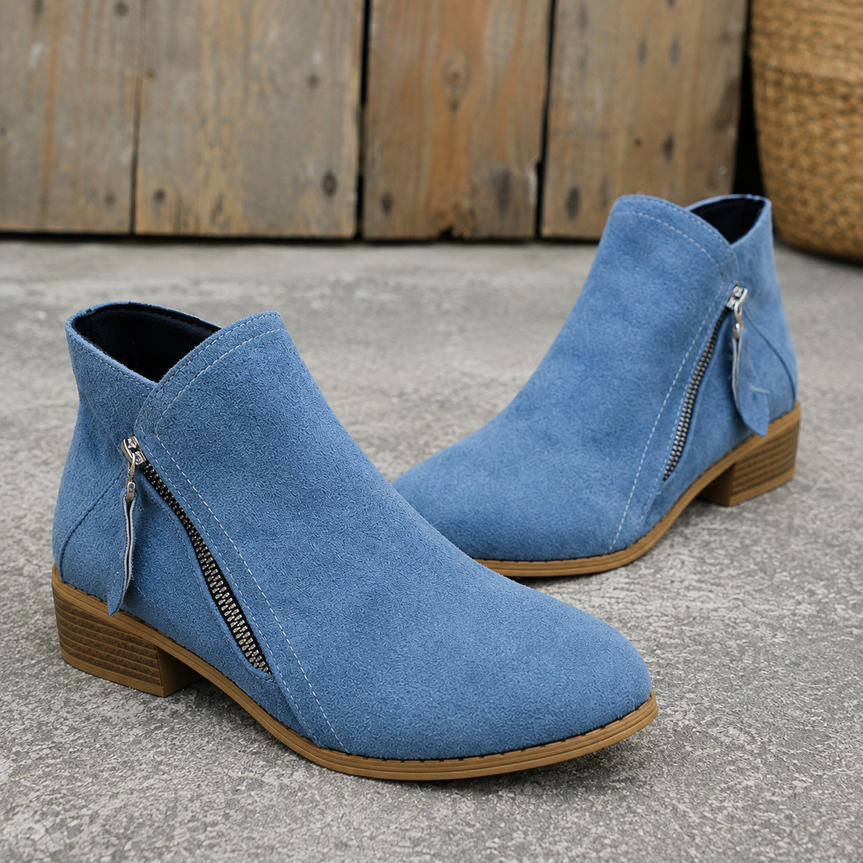 Colleen™ | Comfortable Zip Ankle Boots