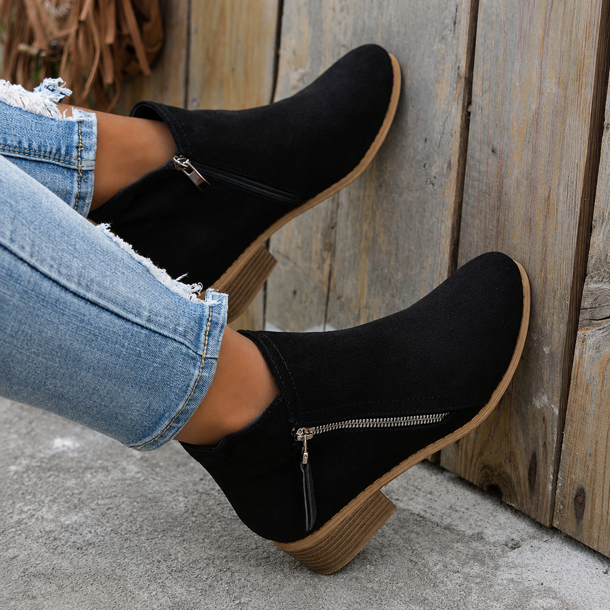 Colleen™ | Comfortable Zip Ankle Boots