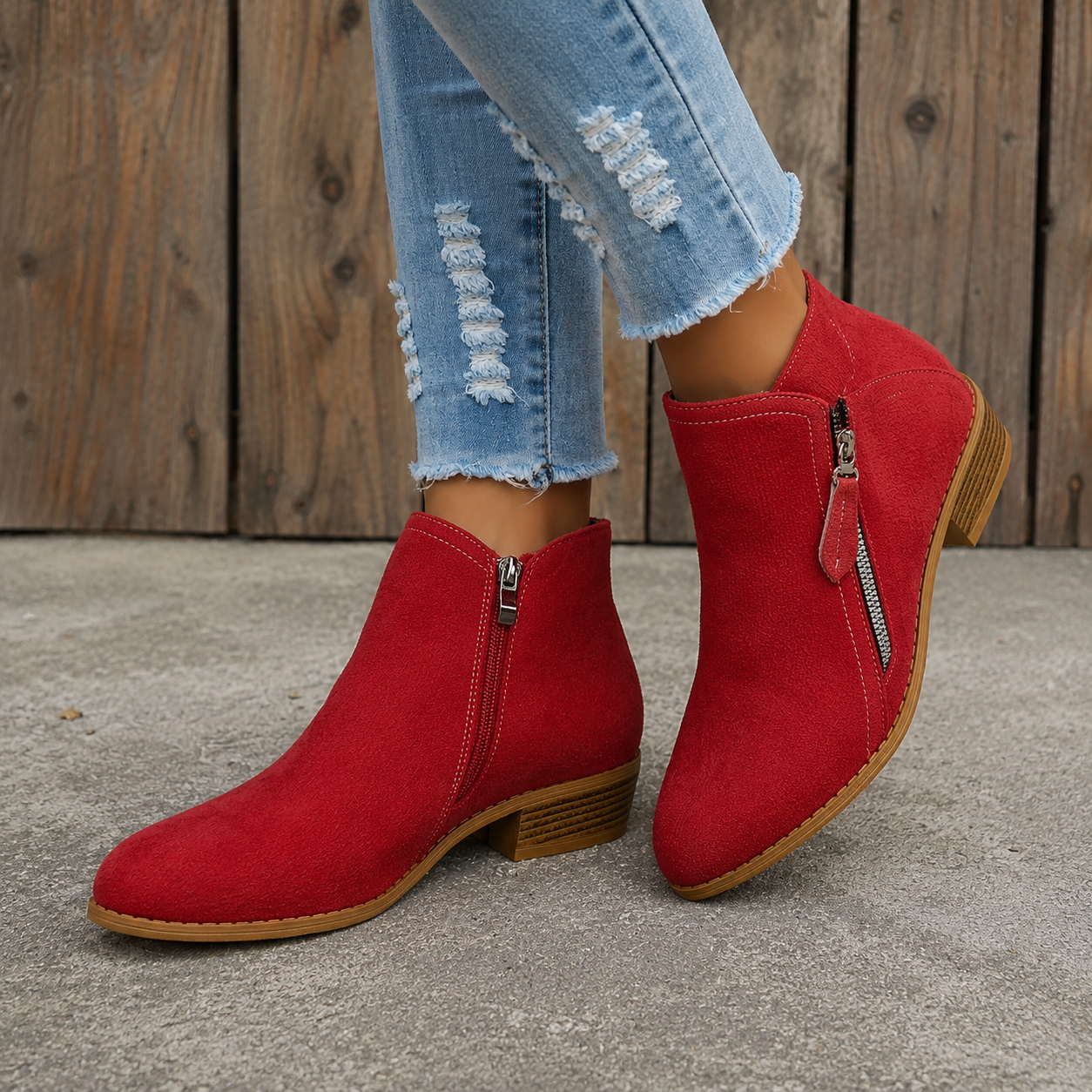 Colleen™ | Comfortable Zip Ankle Boots