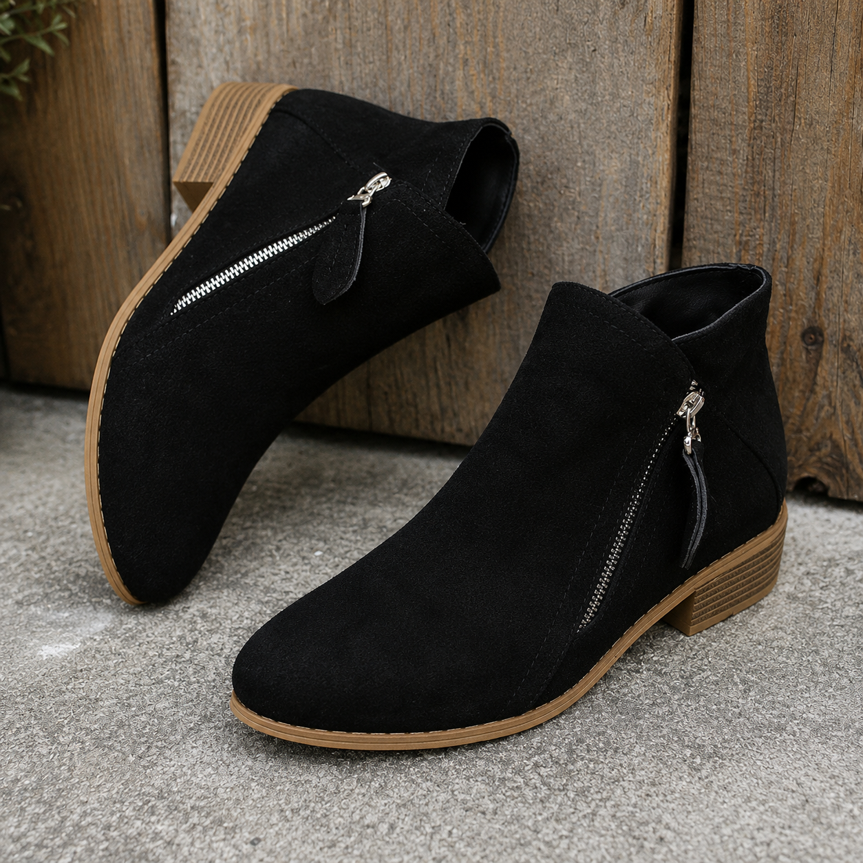 Colleen™ | Comfortable Zip Ankle Boots