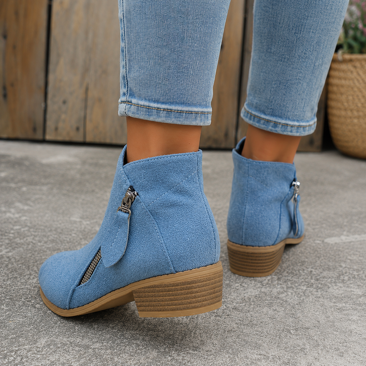 Colleen™ | Comfortable Zip Ankle Boots