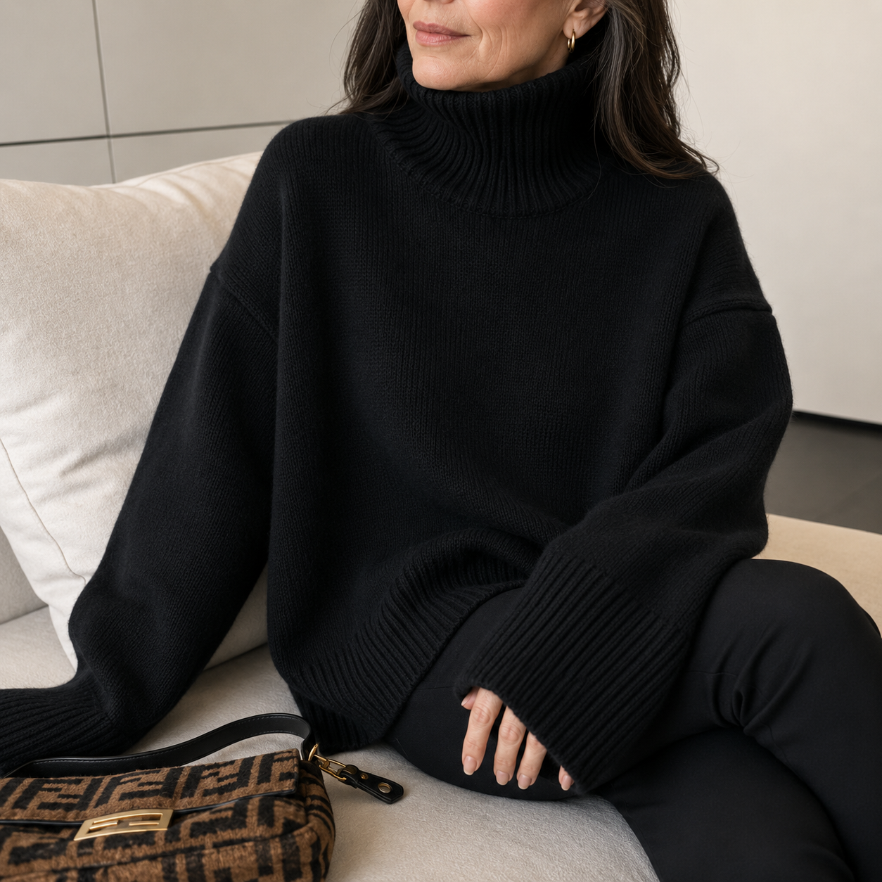 Cynthia™ | Soft Relaxed Turtleneck Sweater